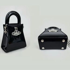 Vivienne Westwood Glossy Black Mini Bag